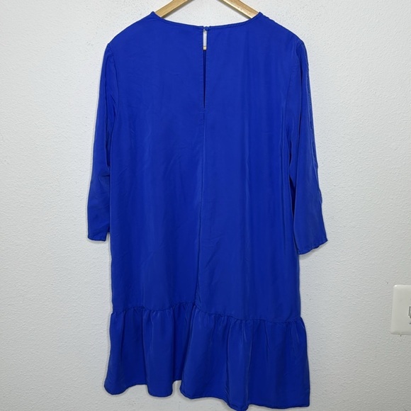 Saint Tropez XL blue 3/4 sleeves flowing dress - Picture 2 of 3
